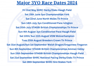 Major 3YO Dates 2024
